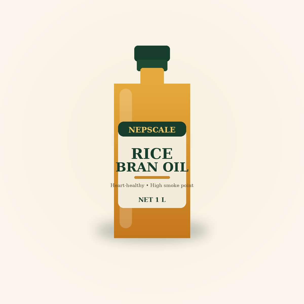 Rice Bran Oil bottle